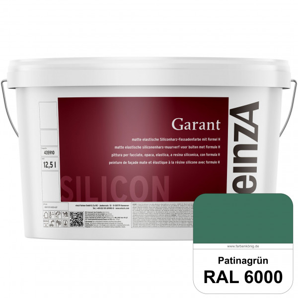 einzA Garant (RAL 6000 Patinagrün) elastische Siliconharz-Fassadenfarbe