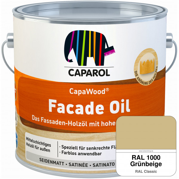 CapaWood® Facade Oil (RAL 1000 Grünbeige)