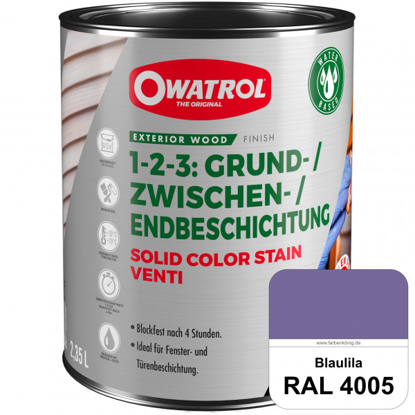 SOLID COLOR STAIN VENTI (RAL 4005 Blaulila)