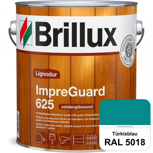 ImpraGuard 625 (RAL 5018 Türkisblau) imprägnierende Lasur (lösemittelhaltig) für allen Laub- und Nad