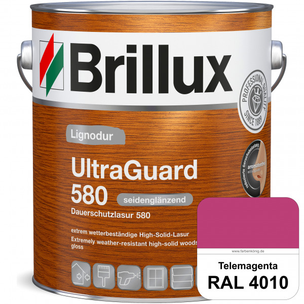 Lignodur UltraGuard 580 (Dauerschutzlasur 580) RAL 4010 Telemagenta