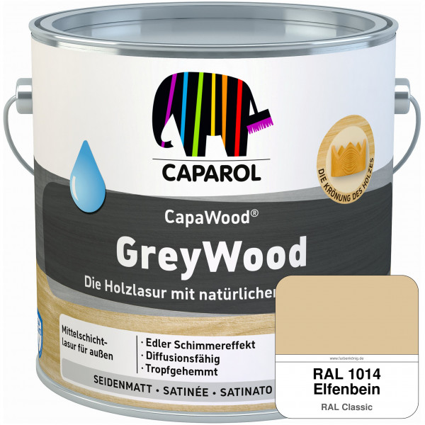 CapaWood® GreyWood (RAL 1014 Elfenbein) - ersetzt Capadur GreyWood