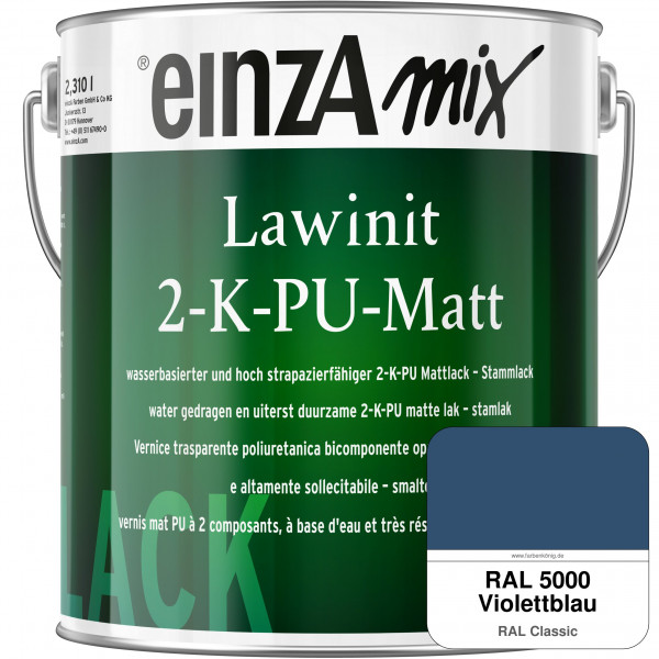 einzA Lawinit 2-K-PU Matt Stammlack (RAL 5000 Violettblau)