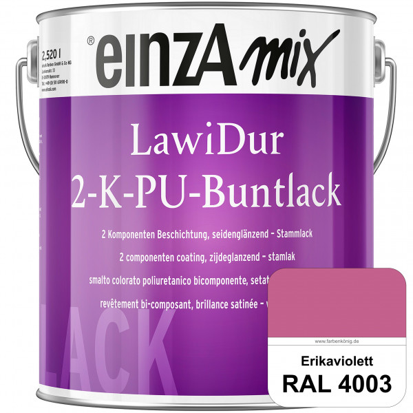 einzA LawiDur 2-K-PU-Buntlack - Seidenglanz (RAL 4003 Erikaviolett)