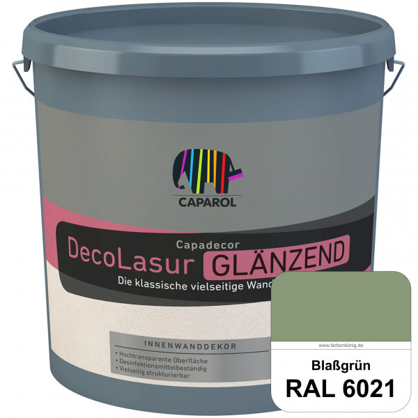 Capadecor DecoLasur Glänzend (RAL 6021 Blassgrün) Glänzende Lasurfarbe auf Dispersionsbasis (innen)