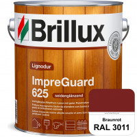 ImpraGuard 625 (RAL 3011 Braunrot) imprägnierende Lasur (lösemittelhaltig) für allen Laub- und Nadel