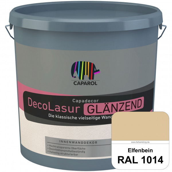 Capadecor DecoLasur Glänzend (RAL 1014 Elfenbein) Glänzende Lasurfarbe auf Dispersionsbasis (innen)