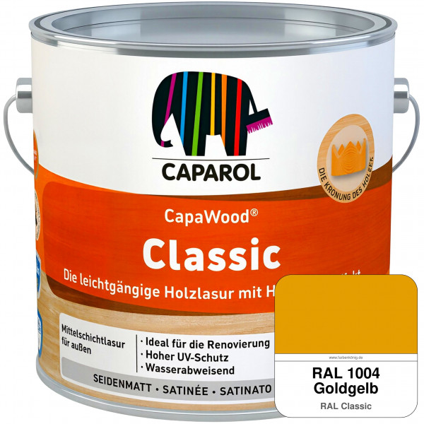 CapaWood Classic (RAL 1004 Goldgelb) - ersetzt Capadur ClassicLasur