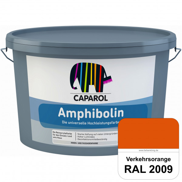 Amphibolin (RAL 2009 Verkehrsorange) Universalfarbe auf Reinacrylbasis innen & außen