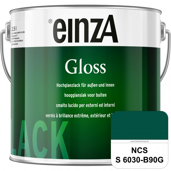 einzA Gloss (NCS S 6030-B90G) Hochwertiger Alkydharzlack in Premium-Qualität, hochglänzend.
