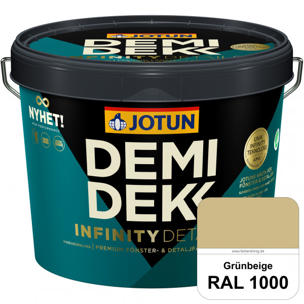 DEMIDEKK Infinity Details - Deckender Holzschutz (RAL 1000 Grünbeige)