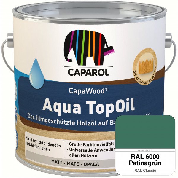 CapaWood® AquaTopOil (RAL 6000 Patinagrün)