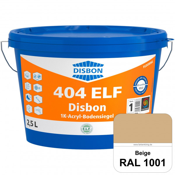 Disbon 404 ELF 1K-Acryl-Bodensiegel (RAL 1001 Beige) 1K PU-verstärkte, emissions- und lösemittelfrei