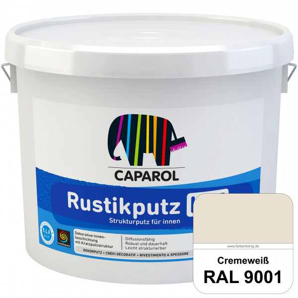 Rustikputz K 15 (RAL 9001 Cremeweiß) Dekorputze für dekorative Innenbeschichtungen.