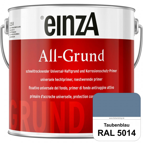 einzA All-Grund (RAL 5014 Taubenblau) Schnelltrocknender Haftgrund & Korrosionsschutz-Primer