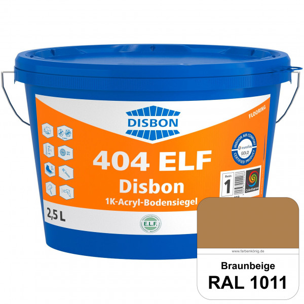 Disbon 404 ELF 1K-Acryl-Bodensiegel (RAL 1011 Braunbeige) 1K PU-verstärkte, emissions- und lösemitte