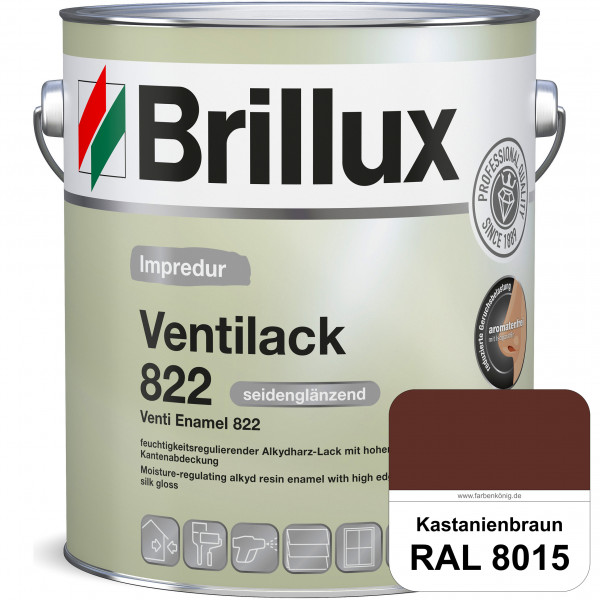 Impredur Ventilack 822 (RAL 8015 Kastanienbraun) Seidenglanzlack (lösemittelhaltig) Fenster & Türen