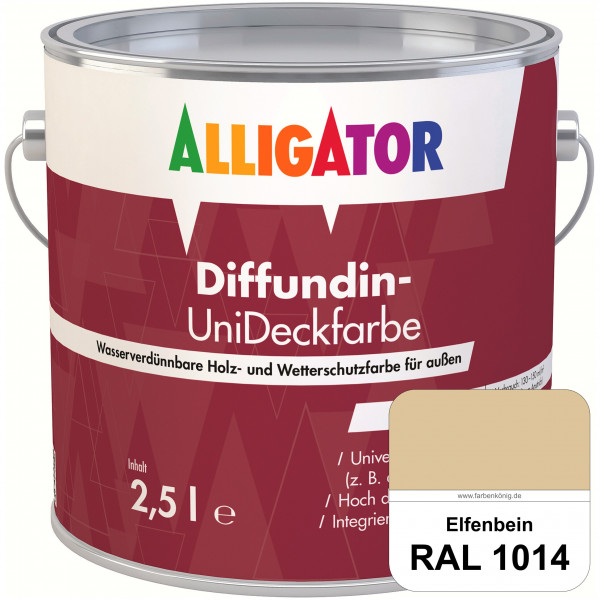ALLIGATOR Diffundin-UniDeckfarbe (RAL 1014 Elfenbein)