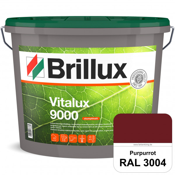 Vitalux 9000 (RAL 3004 Purpurrot) konservierungsmittelfreie Innendispersion für Kinder- & Schlafzimm