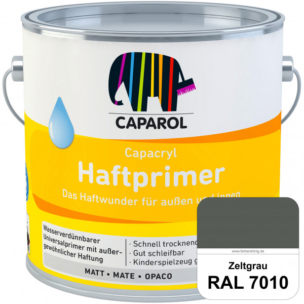 Capacryl Haftprimer (RAL 7010 Zeltgrau) Grundierungen Holz, Zink, Hart-PVC, Aluminium, Kupfer (innen