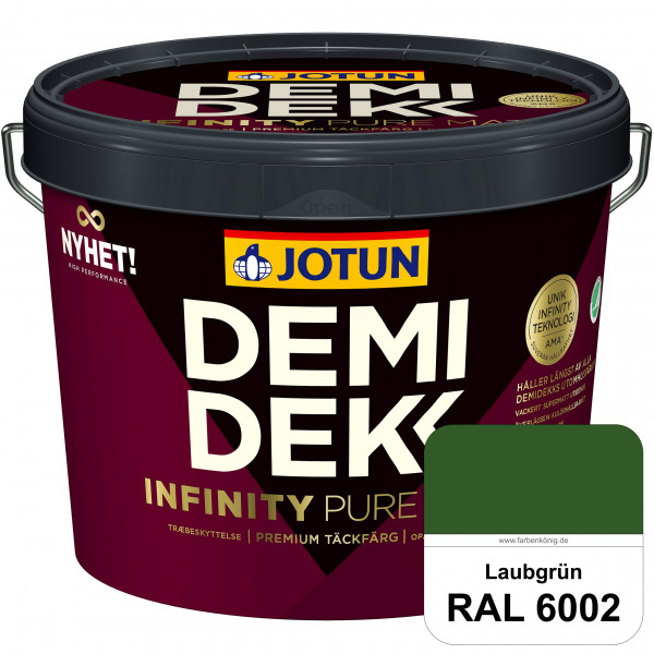DEMIDEKK Infinity Pure Mat (ehemals Demidekk Ultimate Helmatt) - Deckende, matte Holzfarbe (RAL 6002