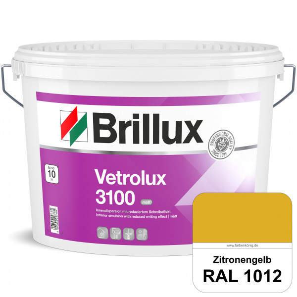 Vetrolux ELF 3100 (RAL 1012 Zitronengelb) matte & gut zu reinigende Spezial-Innenfarbe