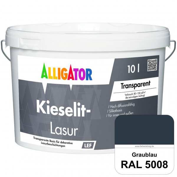 Kieselit-Lasur (RAL 5008 Graublau)