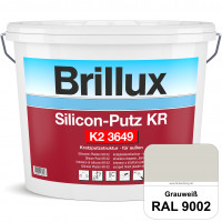 Silicon-Putz KR K2 3649 (RAL 9002 Grauweiß) Dekorputz auf Siliconharzbasis (außen)