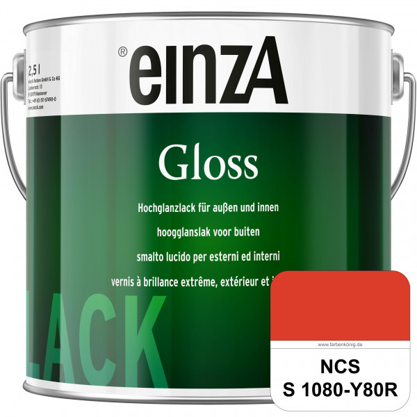 einzA Gloss (NCS S 1080-Y80R) Hochwertiger Alkydharzlack in Premium-Qualität, hochglänzend.