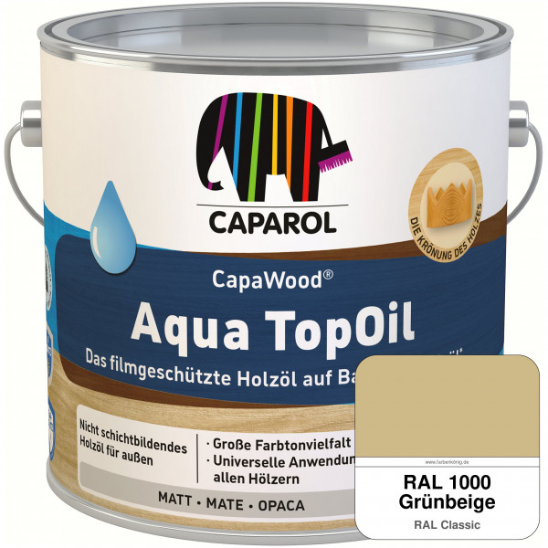 CapaWood® AquaTopOil (RAL 1000 Grünbeige)