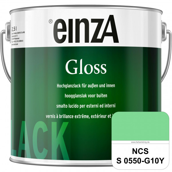 einzA Gloss (NCS S 0550-G10Y) Hochwertiger Alkydharzlack in Premium-Qualität, hochglänzend.