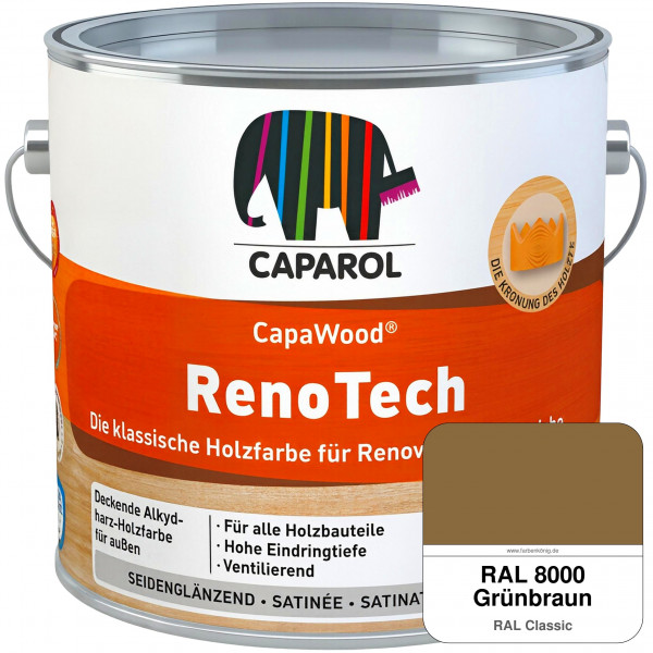 CapaWood® RenoTech (RAL 8000 Grünbraun) - ersetzt Capadur RenoTech