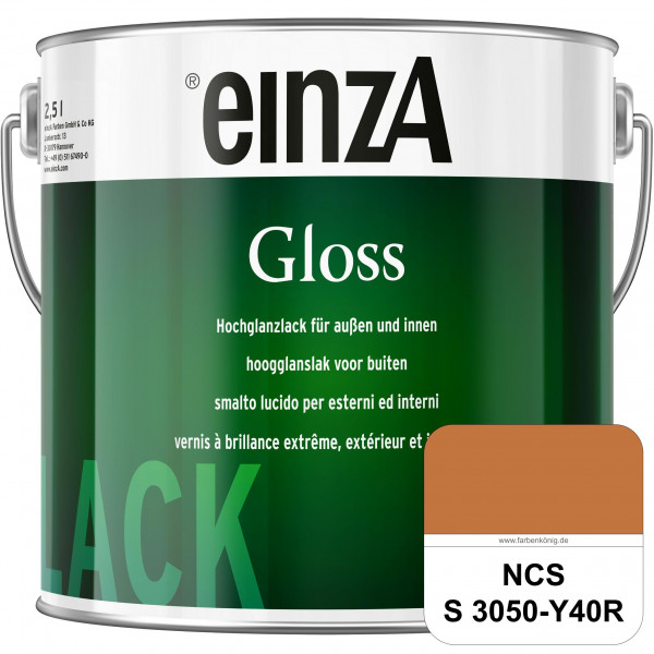 einzA Gloss (NCS S 3050-Y40R) Hochwertiger Alkydharzlack in Premium-Qualität, hochglänzend.
