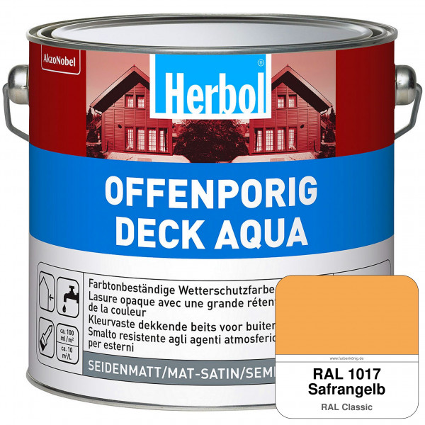 Offenporig-Deck Aqua (RAL 1017 Safrangelb)