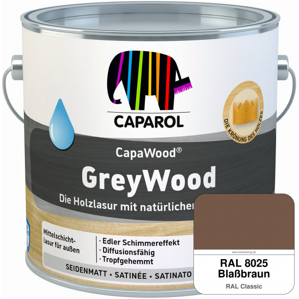 CapaWood® GreyWood (RAL 8025 Blassbraun) - ersetzt Capadur GreyWood