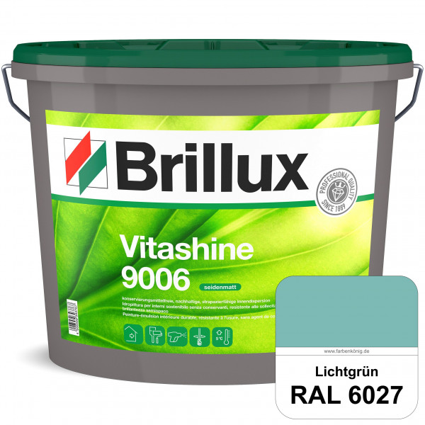 Vitashine 9006 (RAL 6027 Lichtgrün) hochwertige konservierungsmittelfreie und seidenmatte Innendispe