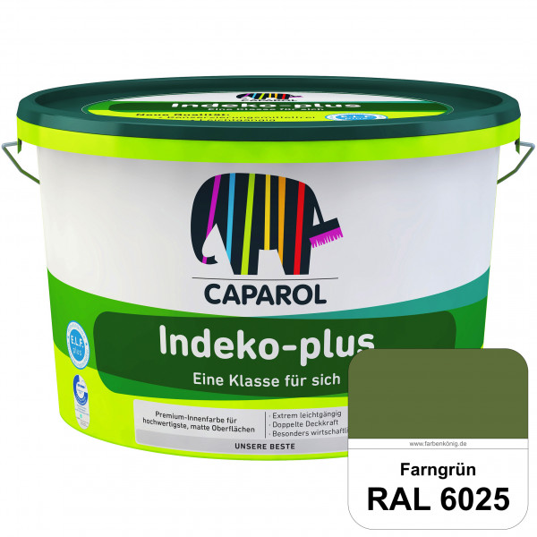 Indeko-plus (RAL 6025 Farngrün) doppeldeckende matte & hochwertige Innenfarbe