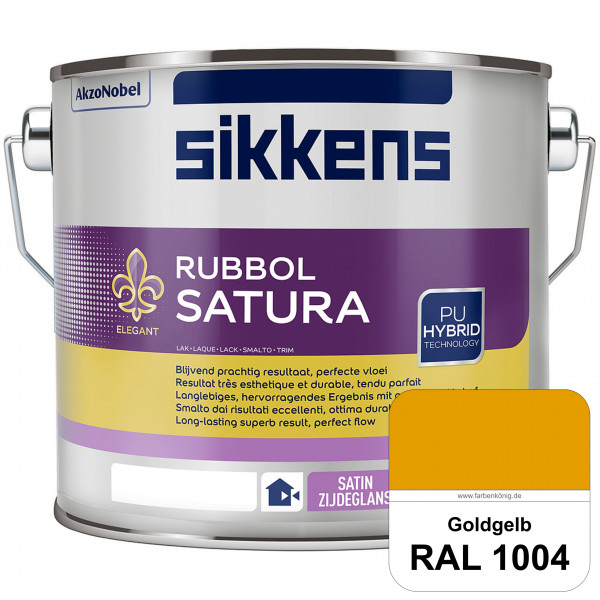 Rubbol Satura (RAL 1004 Goldgelb) seidenglänzender Lack (lösemittelhaltig) innen & außen