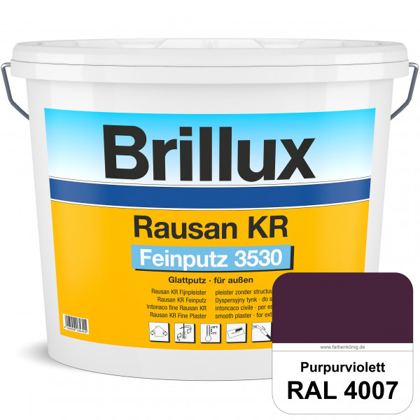 Rausan KR Feinputz 3530 (RAL 4007 Purpurviolett) organisch gebundener & verarbeitungsfertiger Glattp
