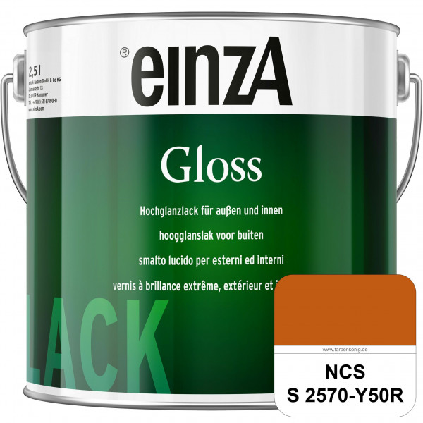 einzA Gloss (NCS S 2570-Y50R) Hochwertiger Alkydharzlack in Premium-Qualität, hochglänzend.