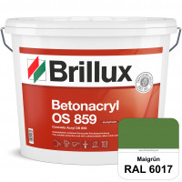 Betonacryl OS 859 (RAL 6017 Maigrün) Wetterbeständige Schutzbeschichtung für Betonflächen (Außen)