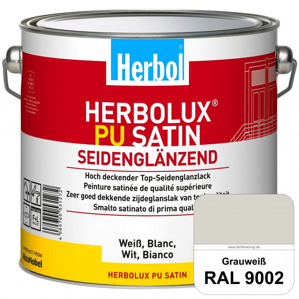 Herbolux PU Satin (RAL 9002 Grauweiß) Top-PU-Seidenglanzlack (Innen & Außen)