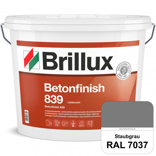 Betonfinish 839 (RAL 7037 Staubgrau) elastische Beschichtung zum Schutz rissgefährdeter Betonbauteil