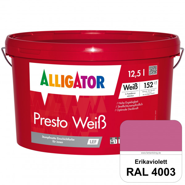 Presto Weiß LEF (RAL 4003 Erikaviolett)