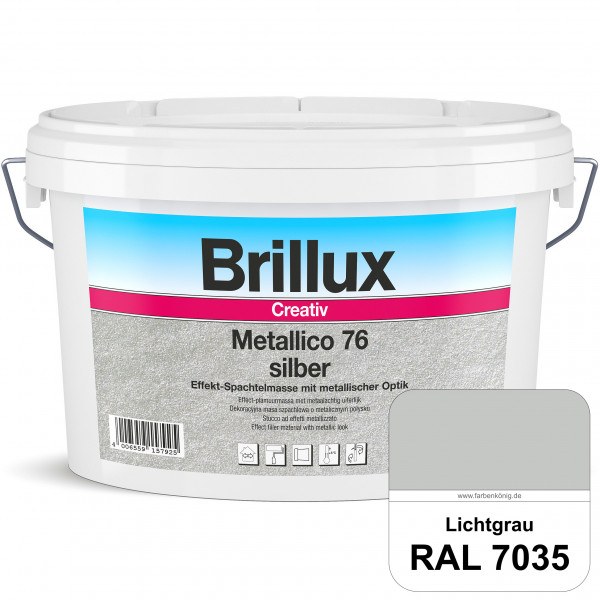 Creativ Metallico 76 (RAL 7035 Lichtgrau) Effektspachtelmasse für Oberflächen mit metallischer Optik