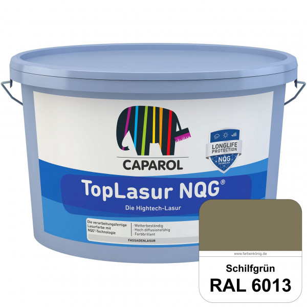 TopLasur NQG® (RAL 6013 Schilfgrün) Verarbeitungsfertige Lasur auf Basis der Nano-Quarz-Gitter Techn