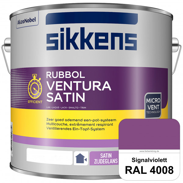 Rubbol Ventura Satin (RAL 4008 Signalviolett) Seidenglanzlack (lösemittelhaltig) Fenster & Türen auß