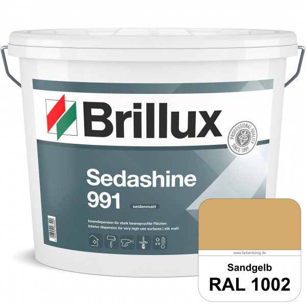 Sedashine 991 (RAL 1002 Sandgelb) Seidenmatte Innendispersion für hoch strapazierfähige & gut reinig