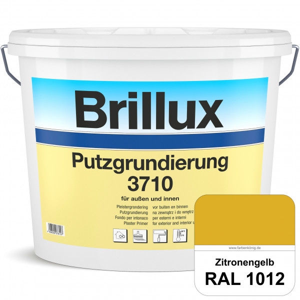 Putzgrundierung 3710 (RAL 1012 Zitronengelb) Wetterbeständige & quarzhaltige Grundierfarbe auf Dispe