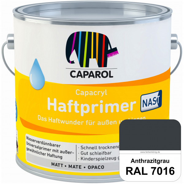 Capacryl Haftprimer NAST (RAL 7016 Anthrazitgrau) Grundierung mit nebelarme Spritztechnologie (innen